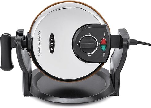 بيلا صانعة الوافل البلجيكية الدوارة المطلية بالتيتانيوم النحاسية، ستانلس 1000 وات 14608 in Kuwait