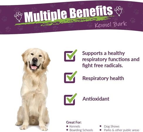 العنبر NaturalZ Tossa K Kennel Bark المكملات العشبية للكلاب والجراء | مزيج عشبي للكلاب لصحة الجهاز التنفسي | زجاجة سعة 4 أونصة سائلة | مكونات من مصادر عالمية | صنع في الولايات المتحدة الأمريكية in Kuwait