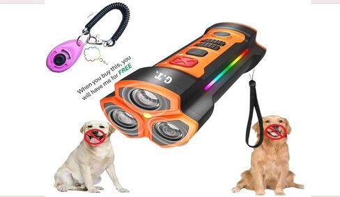 New release in 2024 to 2025, Anti barking device for all dogs, we are ready to change to New updated device, So, no! more unnecessary Barking, if you purchase this, you will get a Clicker for FREE. in Saudi Arabia