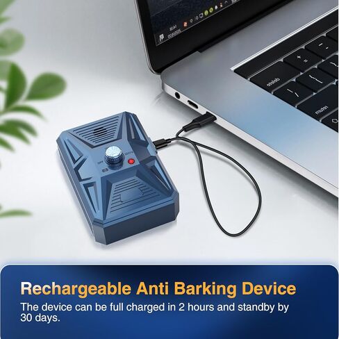جهاز مضاد للنباح، 3 أجهزة ردع للكلاب بالموجات فوق الصوتية بتردد قابل للتعديل، نطاق فعال 50 قدمًا، جهاز لطيف للحيوانات الأليفة للتحكم في النباح الصوتي وإيقاف داخلي وخارجي لنباح الكلاب، أزرق-jg#01 in Kuwait