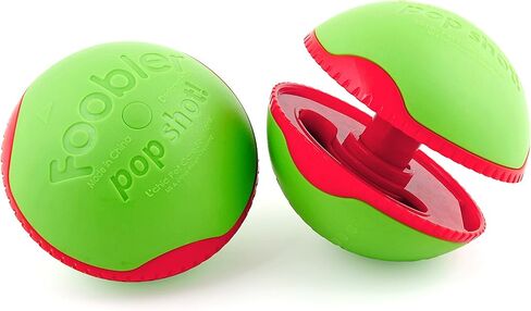 وحدة تغذية للمكافآت في الوقت المناسب من L'chic Foobler Pop-Shot، لعبة توزيع المكافآت التفاعلية للكلاب، وحدة تغذية أوتوماتيكية للكلاب، لعبة كرة تفاعلية للكلاب، أدخل الطعام الجاف، مناسبة للكلاب الصغيرة والمتوسطة والكبيرة in Kuwait
