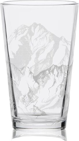 THE MOUNTAINS Engraved Pint Glass | Great Gift Idea for Wilderness Nature Mountain Forest Hiking Adventure Enthusiasts! in Kuwait