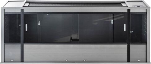 New Age Pet ECOFLEX Mojave Reptile Lounge 60" Moisture Resistant, Vented with Removable Sliding Glass Doors, Large Mesh Screen for UV/Heat Lamps, Easy to Clean and 10 Year Warranty in Saudi Arabia