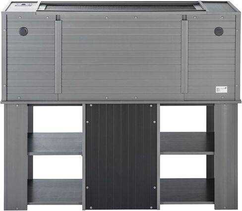 New Age Pet ECOFLEX Mojave Reptile Lounge 60" Moisture Resistant, Vented with Removable Sliding Glass Doors, Large Mesh Screen for UV/Heat Lamps, Easy to Clean and 10 Year Warranty in Saudi Arabia