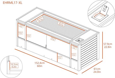 New Age Pet ECOFLEX Mojave Reptile Lounge 60" Moisture Resistant, Vented with Removable Sliding Glass Doors, Large Mesh Screen for UV/Heat Lamps, Easy to Clean and 10 Year Warranty in Saudi Arabia