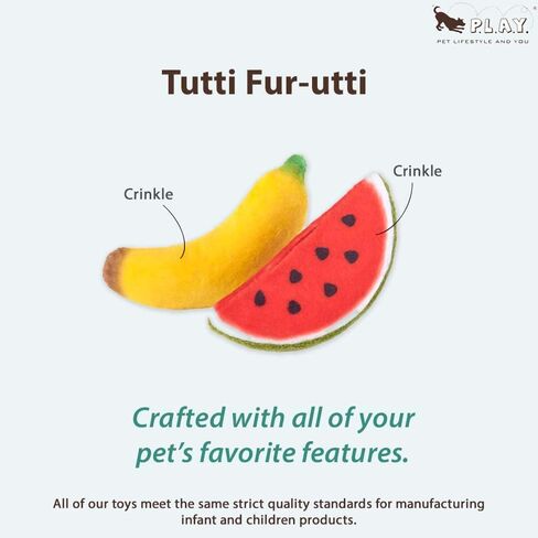 P.L.A.Y. Cute Cat Toys - Feline Frenzy Sushi Food Themed Catnip Filled Toy, Great for Adult Cats and Kittens - Machine Washable, Double Stitched, Recycled Materials, Crinkles (Sassy Sushi, Set of 3) in Kuwait