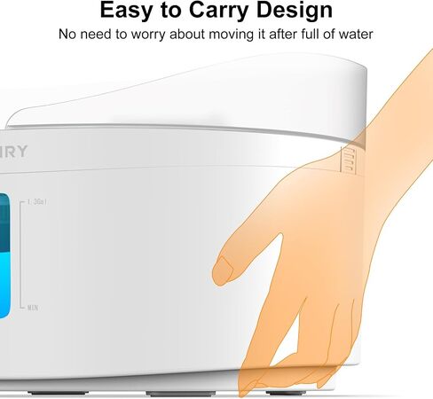 DF20 1.3Gal/5L Dog Water Fountain with Adjustable Brightness and Controllable Water Pump for Cats, Dogs, and Multiple Pets in Saudi Arabia