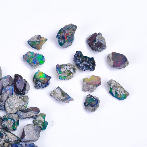 50 carats Raw Black Opal Gemstone and Crystals, Wholesale Gemstone Lot, Rough Crystals, Rock Stones, Jewelry Making Supplies, DIY & Crafts, A+ Grade in Saudi Arabia