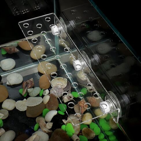 POPETPOP Coral Holder Acrylic Aquarium Fish Tank Glass 32 Hole Cover Clip Support Holder in Saudi Arabia