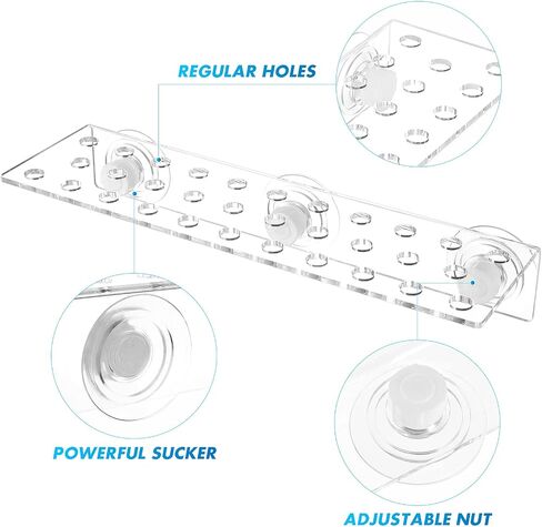 POPETPOP Coral Holder Acrylic Aquarium Fish Tank Glass 32 Hole Cover Clip Support Holder in Saudi Arabia