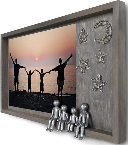 Personalized Anniversary Gifts for Couple Ideas for Husband Wife 4 Sixth 8 10th 12 25 Years Marriage Anniversary Gift 4-Figurines Willow Family Tree Wedding Photo Frames Shadow Box Gifts for Inlaws in Saudi Arabia