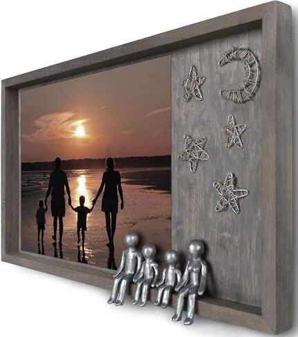 Personalized Anniversary Gifts for Couple Ideas for Husband Wife 4 Sixth 8 10th 12 25 Years Marriage Anniversary Gift 4-Figurines Willow Family Tree Wedding Photo Frames Shadow Box Gifts for Inlaws in Saudi Arabia