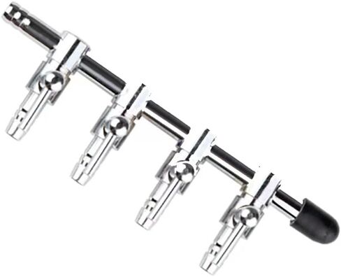 4-Way Air Flow Control Lever Valve with Airline Tubing Connector for Aquarium 2 Pcs in Saudi Arabia