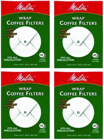 Melitta White Wrap Around Coffee Filter for Percolator (Pack of 2) in Saudi Arabia