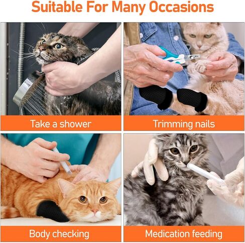 Ipetboom Cat Paw Boots, 4pcs Cat Claw Covers 1 Pc Cat Nails Clipper Anti Scratch Cat Mittens Cat Nail Trimmer in Saudi Arabia
