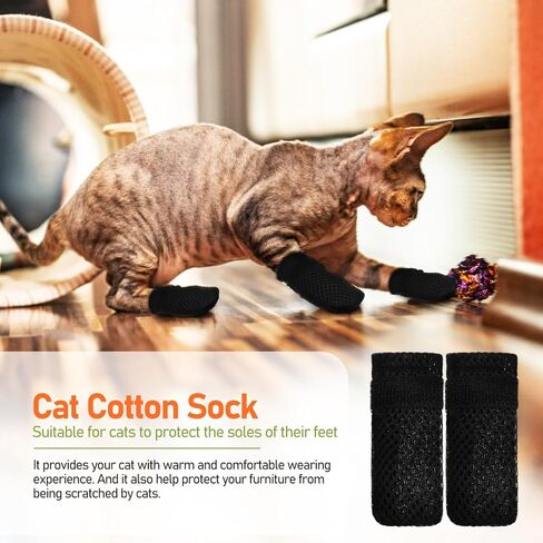 Ipetboom Cat Paw Boots, 4pcs Cat Claw Covers 1 Pc Cat Nails Clipper Anti Scratch Cat Mittens Cat Nail Trimmer in Saudi Arabia
