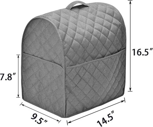 Stand Mixer Cover compatible with Mixer, Fits All Tilt Head & Bowl Lift Models,Waterproof,Ease cleaning (Black, Fits for 6-8 Quart) in Kuwait