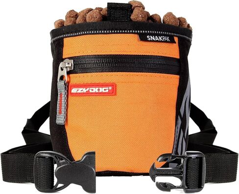 EzyDog SnakPak Wearable Dog Treat Bag Training Pouch with Belt (Black) in Saudi Arabia