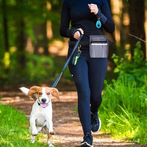 4 Sets Dog Treat Pouch with Poop Pickup Bags Holder Dispenser Dog Clicker Training Kit, 3 Ways to Wear, Dog Training Treat Pouch Bag for Easily Carrying Pet Toys Treats, Training Long Walks in Saudi Arabia