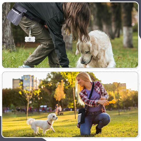 4 Sets Dog Treat Pouch with Poop Pickup Bags Holder Dispenser Dog Clicker Training Kit, 3 Ways to Wear, Dog Training Treat Pouch Bag for Easily Carrying Pet Toys Treats, Training Long Walks in Saudi Arabia