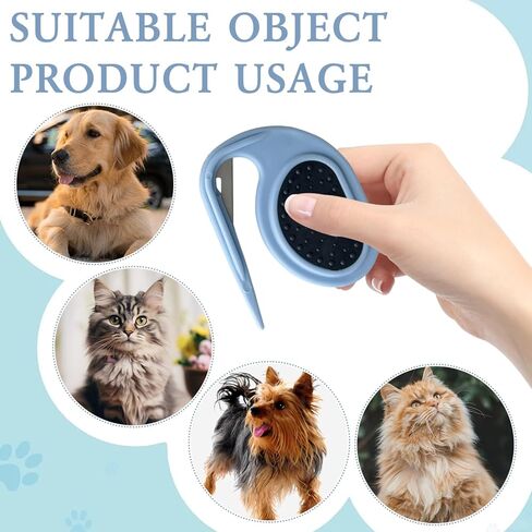 4 قطع مشط عقد الحيوانات الأليفة، مشط عقد الحيوانات الأليفة الجديد 2024، مشط عقد، مشط تدليك متعدد الوظائف 3 في 1 لإزالة الشعر، أمشاط تزيين الحيوانات الأليفة، أدوات إزالة الشعر للكلاب والقطط in Kuwait