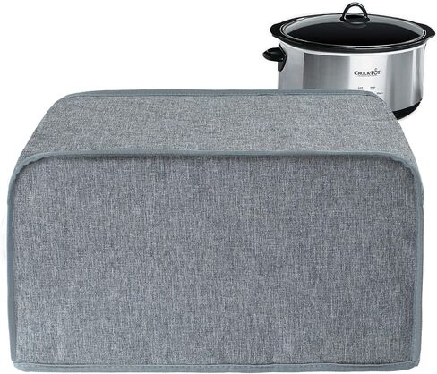 BAGSPRITE Slow Cooker Cover For Crock Pot and Hamilton Beach 6-8 qt Slow Cooker, Oval Crokpot Cover Dust Cover, Appliance covers Grey in Saudi Arabia