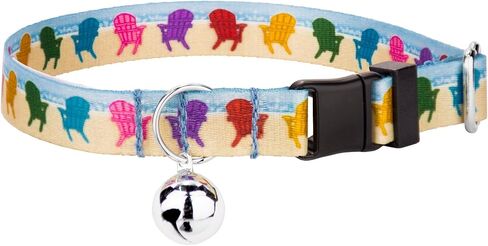 Country Brook Petz - Tropical Floral Cat Collar - Summer Breeze Collection Featuring Sunny Designs in Saudi Arabia