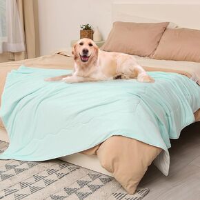 Kritter Planet Summer Cooling Blanket for Dogs, Soft Cooling Mat for Large Medium Dogs, Cooling Dog Bed Cover for Hot Weather, Washable, Grey, 50 x 60 inch