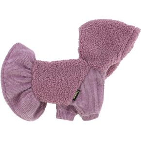 ملابس شتوية للكلاب من Fitwarm Fuzzy Sherpa، فساتين بقلنسوة للكلاب، تنورة حرارية، فستان للفتيات للكلب، سترة سميكة، ملابس الجرو، معطف للقطط، ملابس للقطط، أرجواني لافندر، X-Small in Kuwait