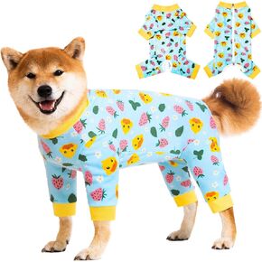 Dog Recovery Suit for Small Medium Large Dogs, Pet Onesie After Surgery Comfort Dog Bodysuit Anti Licking (Medium, Pink Heart)