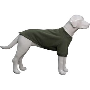 Lovelonglong Dog Sweatshirt Cold Weather Dog Pullover Autumn and Winter Dog T-Shirts for Small Medium Large Size Dogs Haze-Blue M
