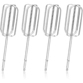 4pcs Hand Mixer Beaters Attachments, Stainless Steel Hand Mixer Replacement Beaters Electric Mixer Parts for Hamilton Beach Hand Mixer 62682RZ 62692 62695V 64699
