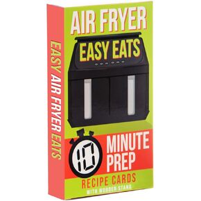 Boxer Gifts Easy Eats Cards-52 Delicious and Quick 10 Minute Prep Air Fryer Recipes for Beginners | Cookbook in Card Format with Wooden Stand, Cardboard