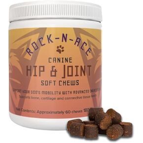 Premium Canine Hip & Joint Support Supplement for Dogs | Glucosamine & Chondroitin MSM Large Dogs Chews | Advanced Mobility Support| Extend Joint Care for Dogs |Vet Recommended | 60 Count