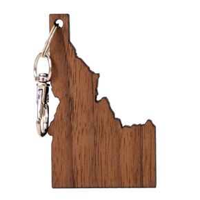 Idaho Keychain | Black Walnut Wood | Handcrafted in Saudi Arabia