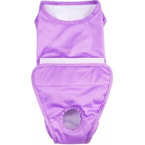 Recovery Suit for Dogs Cats After Surgery, Professional Pet Recovery Shirt Dog Abdominal Wounds Bandages, Substitute E-Collar & Cone,Prevent Licking Dog Onesies (Purple, Medium)