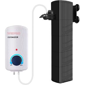 Fish Tank Filter and Aquarium Ozone Generator Set TCE2000,Suitable for 40-70 Gallon Fish Tank.