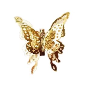 Akiko Yosano Butterfly Hair Clip Headwear Hairpin Stray Dogs Halloween Costume Cosplay Hair pin Merch Prop Accessory Gold