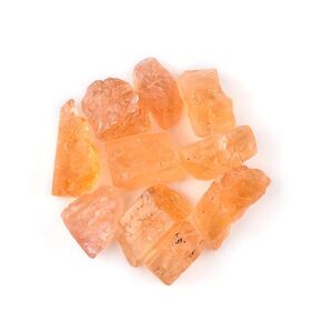 10pcs Raw Imperial Topaz Gemstone, Chakra Healing Stones, Rough Crystals and Gemstone, Birthstone Crystal for Jewelry Making Supplies, Gift for her, DIY Crafts, Loose Gemstones