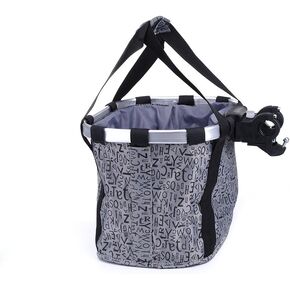 Pet Dog Bike Basket & Carrier Bag- Foldable Detachable Pet Travel Bicycle Basket - Small Animal Dog Cat Rabbit Bike Ride Basket Carrier (Purple)