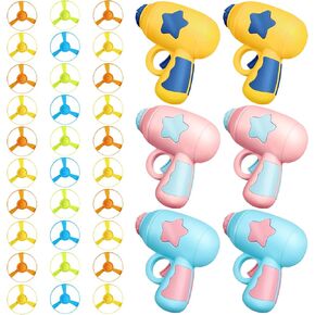 لعبة جلب القطط من 36 قطعة من سرات مع مجموعة مراوح طائرة ملونة، ألعاب تفاعلية لتتبع لعب القطط، لعبة القطط الطائرة للصيد والتدريب على المطاردة في الأماكن المغلقة والمفتوحة، 6 قاذفات و30 مراوح in Saudi Arabia