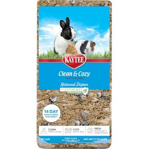 Kaytee Clean & Cozy Natural Paper with Extreme Odor Control Bedding, Made with 100% Recycled Paper
