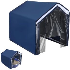 Cat Litter Box Cover Enclosed Cat Potty Cat Litter Box Cover, Removable Litter Box Cover Open Curtain for Easy Access to The Top Closed Cover