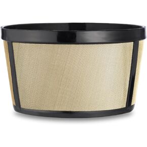 Reusable 4-5 Cup Basket Coffee Filter Fits Mr. Coffee, Cuisinart, Black & Decker, Hamilton Beach Coffee Makers, Stainless Steel, BPA-Free