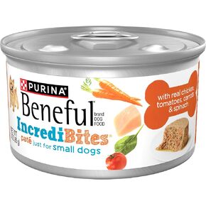 Purina Beneful Small Breed Wet Dog Food, IncrediBites Pate with Real Chicken Recipe - (Pack of 12) 3 oz. Cans