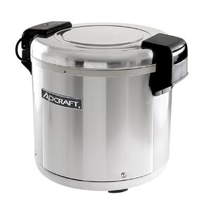 Adcraft RW-E50 50 Cup Rice Warmer with Removable Inner Pot, Stainless Steel, 100-Watts, 120v