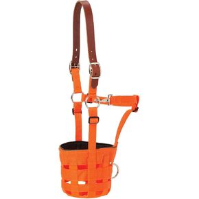 Weaver Leather Grazing Muzzle Blaze Orange, Average Horse
