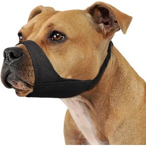 Short Snout Dog Muzzle, Soft Muzzle for Small Medium Large Dog, Muzzle for Chihuahua Shih Tzu American Bulldog Pitbull for Grooming Walking, Durable Oxford Dog Mouth Guard Anti Biting Chewing Barking