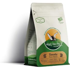 All Natural Pure Timothy Pellets for Small Pets - 12 oz - High-Fiber Feed