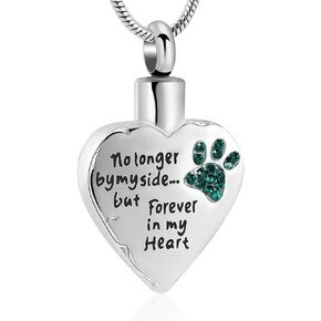 memorial jewelry Your Wings were Ready, But My Heart was Not Stainless Steel Carved Locket Cremation Urn Necklace for Pet Dog Cats